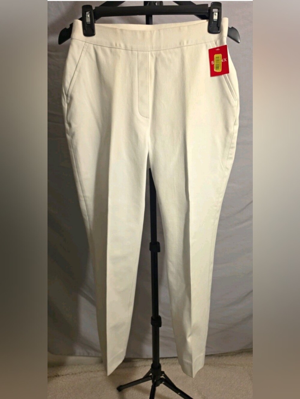 NWT Spanx Slim Straight Pant Women's Size Large Classic White 20372R Size S